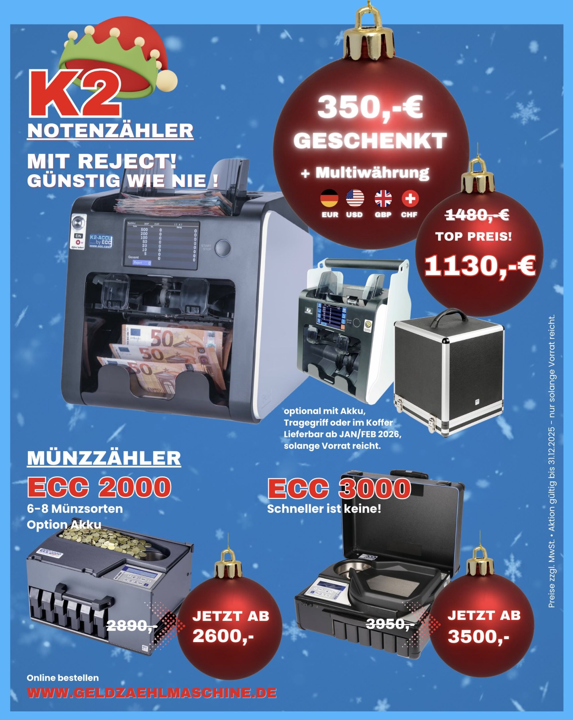 Jetzt unsere Notenzähler und Münzzähler günstig wie nie !